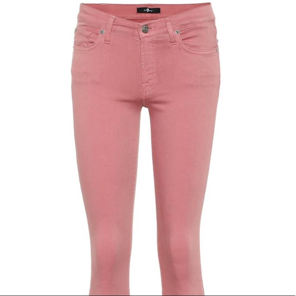 7 for all mankind jeans in pink/rose color size 26